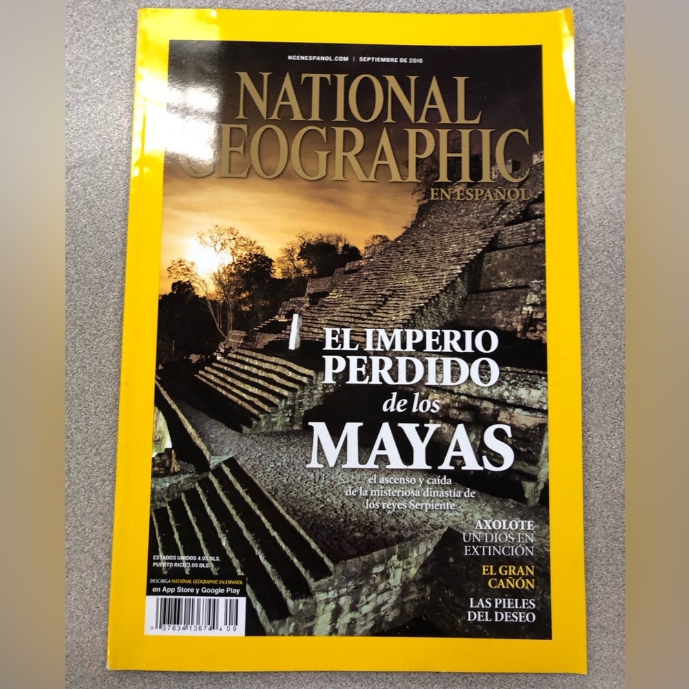 National Geographic en Espanol September 2016 El imperio Perdido de Los Mayas